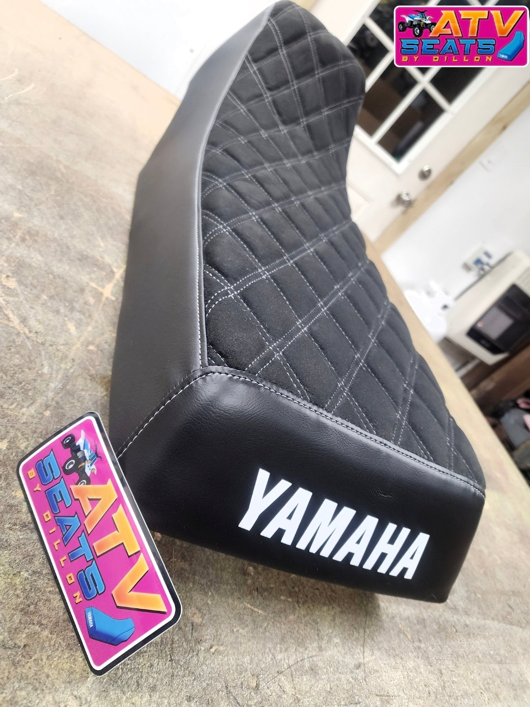 Full Complete Yamaha Banshee Seat W/ Suede Top Double Diamond