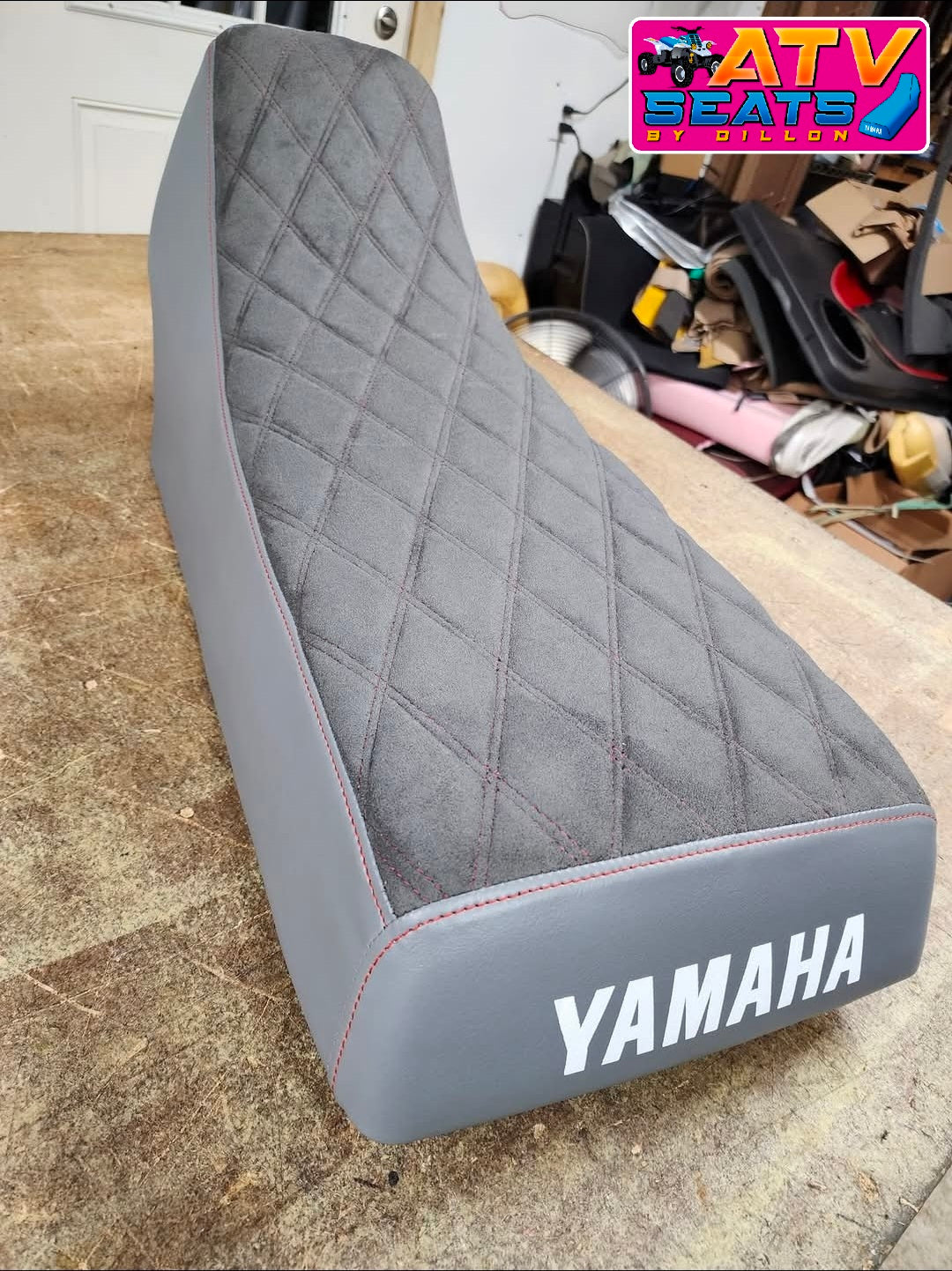 Full Complete Yamaha Banshee Seat W/ Suede Top Double Diamond