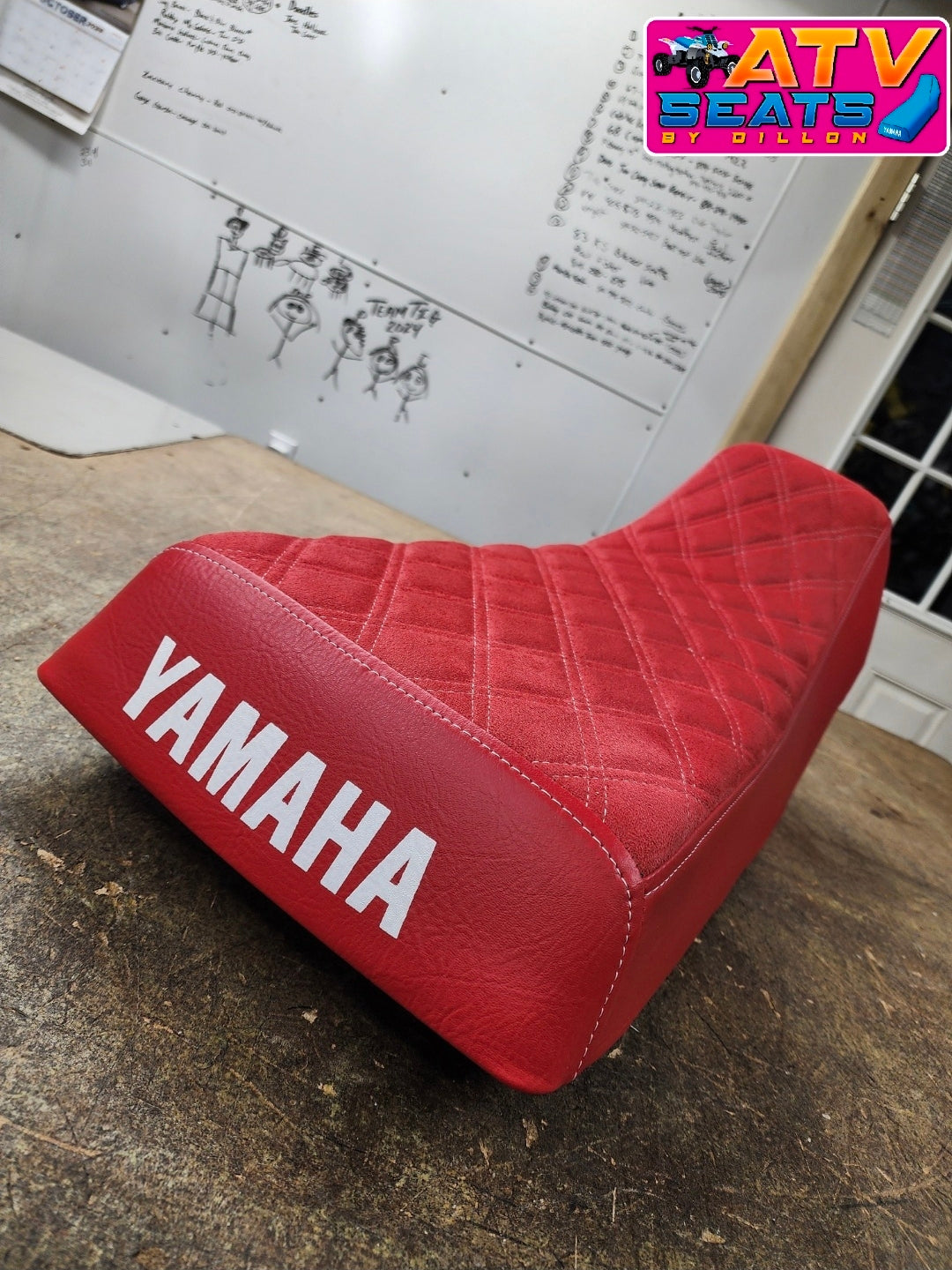 Full Complete Yamaha Banshee Seat W/ Suede Top Double Diamond
